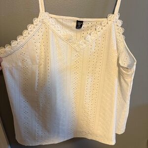 Tank Top With Lace Trim